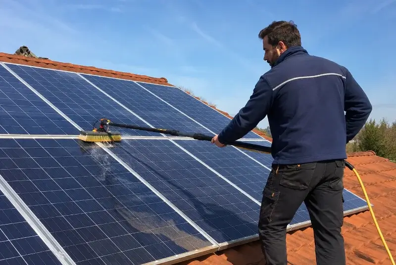 Nettoyage et entretien de panneaux solaires au Fleix